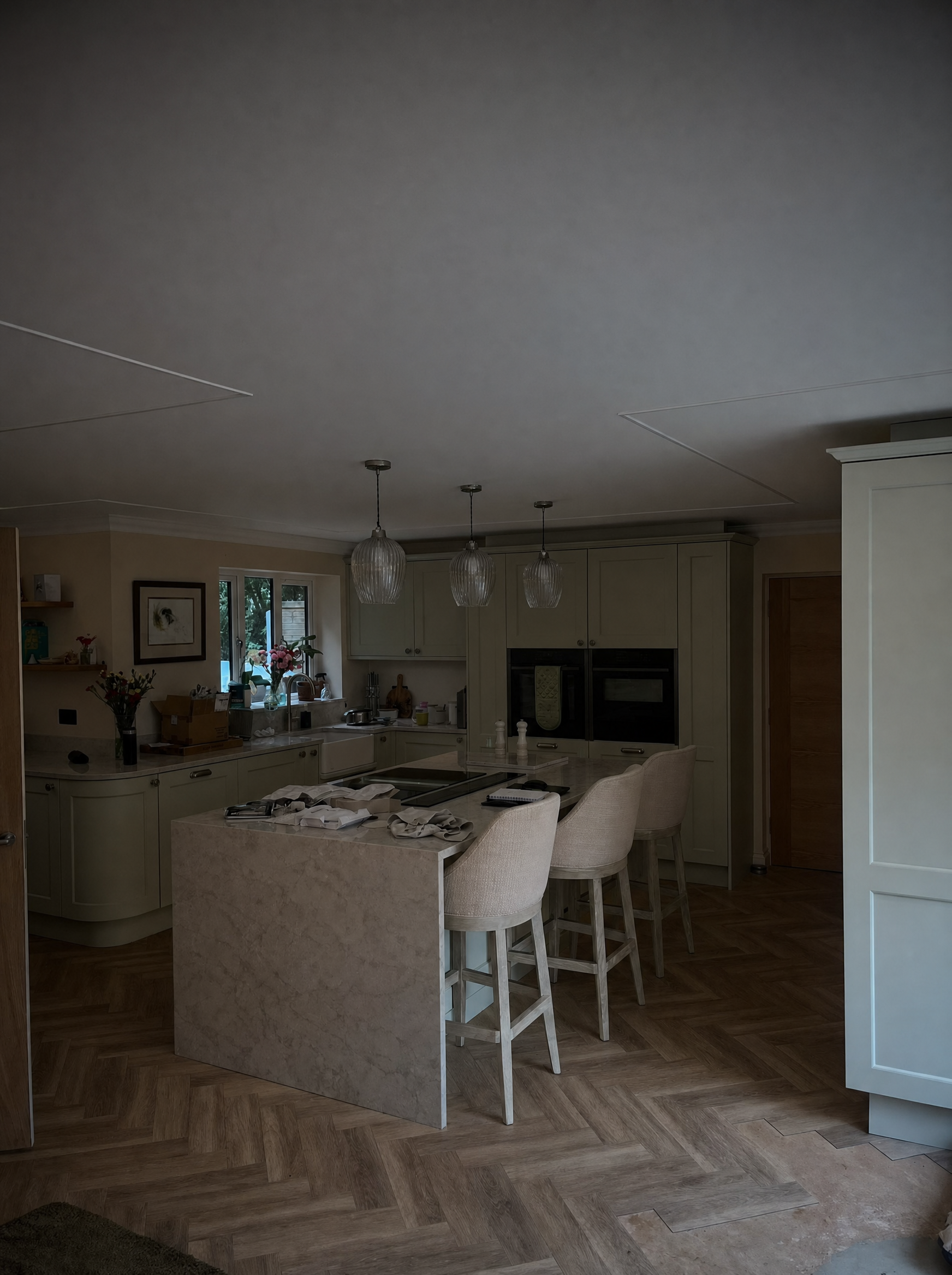 OM Electrical Solutions lighting project Norwich — off